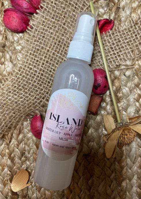 Island Rose Water - (4 oz) Room and Linen Spray